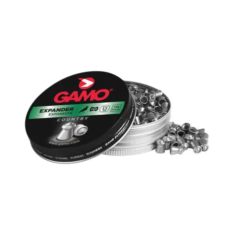 Gamo Expander 4.5mm 250 Pellets - Official Detail Gamo Expander 4.5 mm 250-count tin with hollow-point pellets
