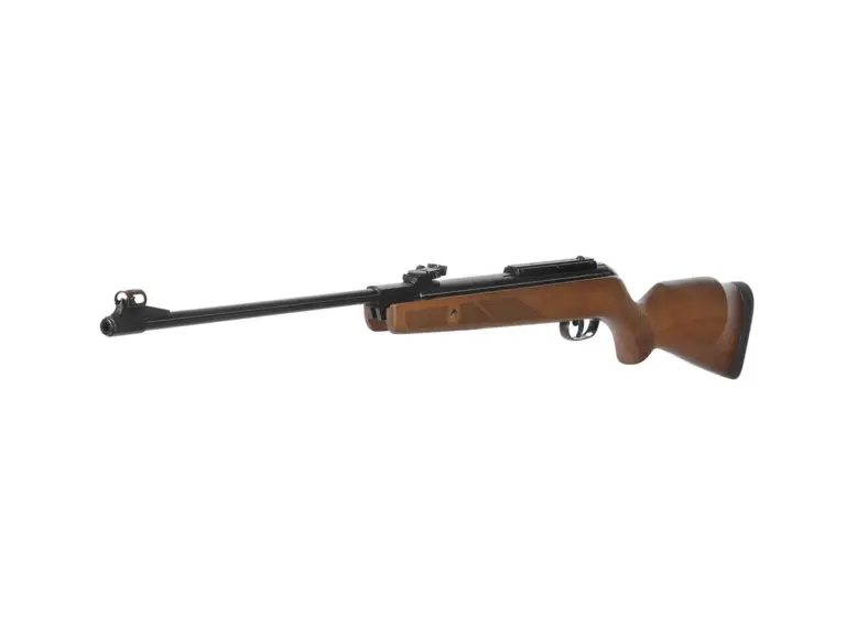 Gamo Hunter 440 4.5mm Air Rifle – Official Product View Gamo Hunter 440 4.5 mm wood-stock break-barrel air rifle side view