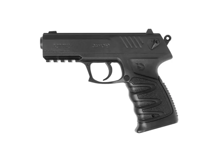 Gamo P-27 4.5mm CO2 Air Pistol – Official Product View Gamo P-27 4.5 mm CO2 dual-ammunition air pistol side view