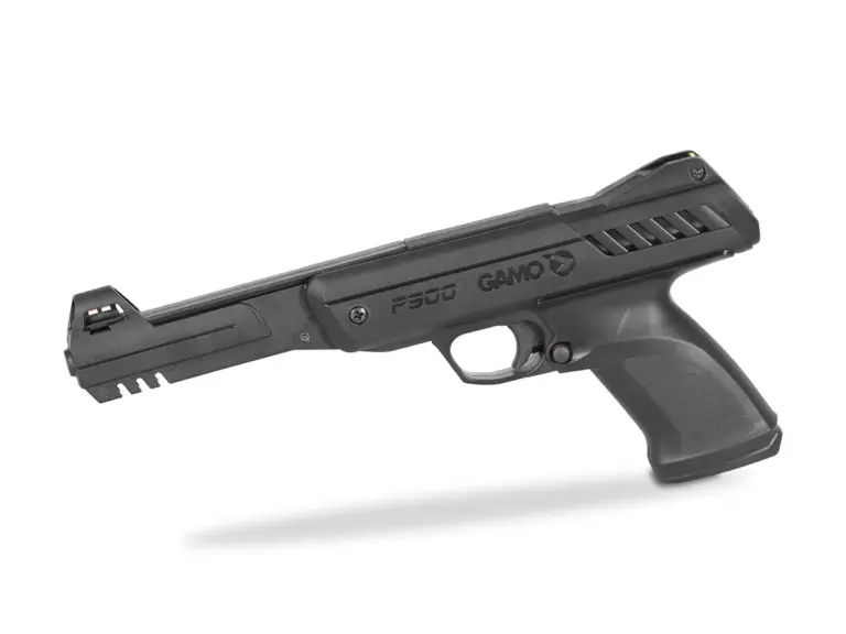 Gamo P-900 4.5mm Air Pistol – Official Product View Gamo P-900 4.5 mm break-barrel spring air pistol side view