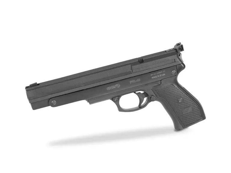 Gamo PR-45 4.5mm Air Pistol – Official Product View Gamo PR-45 4.5 mm single-stroke pneumatic air pistol side view
