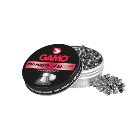 Gamo Pro-Hunter 4.5mm 250 Pellets - Official Detail Gamo Pro-Hunter 4.5 mm 250-count tin with domed pellets