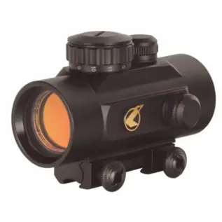 Gamo 30mm Quick Shot BZ Red Dot Sight - black tubular sight with orange tinted front lens and mounting base