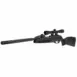 Gamo Replay-10 Air Rifle - 5.5mm (With 4x32 Riflescope) - black-stock air rifle with mounted riflescope and long barrel shroud