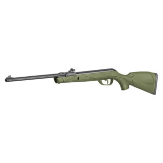 Home 19 Gamo Delta Barricade khaki-green 4.5mm air rifle, side view