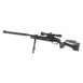 Gamo HPA MI-MAXXIM IGT Air Rifle - 5.5mm (With 3-9x40WR Riflescope) - left-facing black air rifle with scope and bipod extended