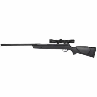 Gamo Big Cat 1250 Air Rifle - 4.5mm (With 4x32 Riflescope) - black air rifle with mounted riflescope shown in side view