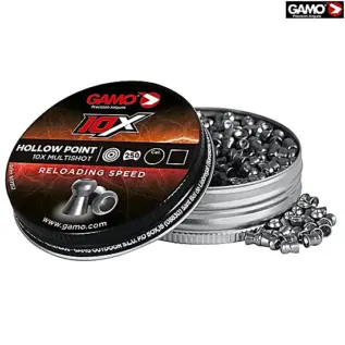 Home 67 Gamo Hollow Point 10X 5.5mm pellets in a 250-count tin