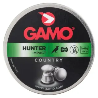 Gamo Hunter 4.5mm 500-count tin with green label