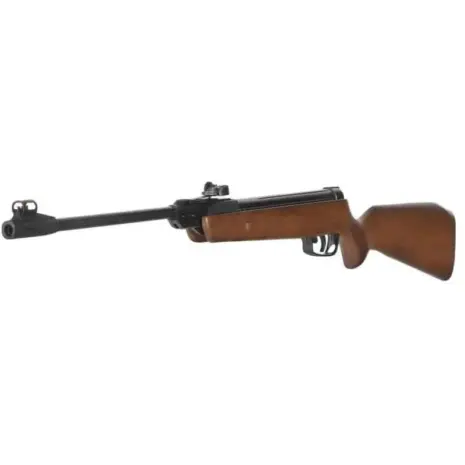 Gamo Junior Hunter 4.5mm Air Rifle - wood-stock rifle shown at an angle Gamo Junior Hunter 4.5mm Air Rifle - wood-stock rifle shown at an angle