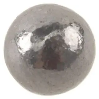 Gamo BBs Round Pellets – 4.5mm – close-up of round silver BB Gamo BBs Round Pellets - 4.5mm - close-up of round silver BB