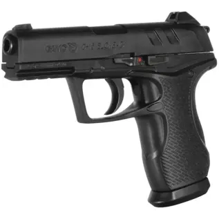 Home 41 Gamo C-15 Blowback Air Pistol - 4.5mm - angled view of black C-15 Blowback air pistol