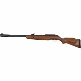 Gamo CFR Royal Whisper 4.5mm Air Rifle - wood-stock rifle shown in side view