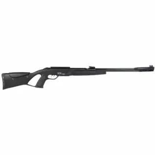 Gamo CFR Whisper IGT 4.5mm Air Rifle - black open-stock rifle with long barrel shown in side view