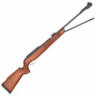 Gamo CFX Royal Air Rifle - 5.5mm - air rifle with wooden stock shown diagonally