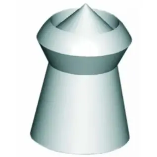 Gamo Expander Pellets – 5.5mm – illustration of grey pellet with recessed pointed head Gamo Expander Pellets - 5.5mm - illustration of grey pellet with recessed pointed head