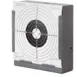 Gamo Flat Catch Pellet Trap - grey pellet trap fitted with paper bullseye target