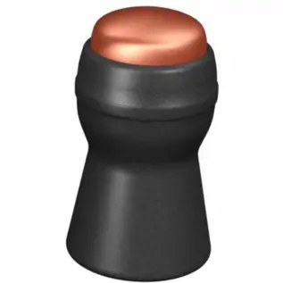 Gamo Lethal Pellets – 4.5mm (Pack of 100) – illustration of black pellet with copper-coloured tip Gamo Lethal Pellets - 4.5mm (Pack of 100) - illustration of black pellet with copper-coloured tip