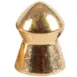 Gamo PBA Raptor 5.5mm Pellets - 50 (25 × 2) - close-up of gold-coloured pointed pellet