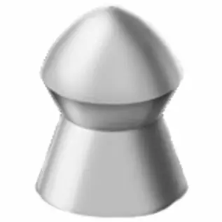 Gamo Pistol Pro Pellets – 4.5mm (Pack of 250) – illustration of grey rounded-head pellet Gamo Pistol Pro Pellets - 4.5mm (Pack of 250) - illustration of grey rounded-head pellet