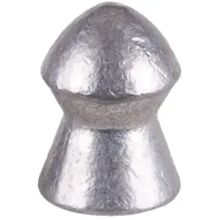 Gamo Pro-Magnum Pellets – 4.5mm – close-up of pointed silver pellet Gamo Pro-Magnum Pellets - 4.5mm - close-up of pointed silver pellet