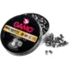 Gamo Pro-Match Pellets - 4.5mm (Pack of 500) - open Pro Match pellet tin with yellow label and pellets beside it