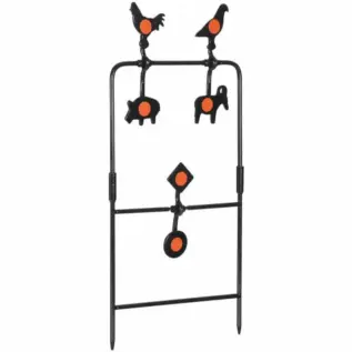 Gamo Spinner Target - six orange-centred targets on black frame