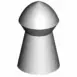 Gamo TS-10 Pellets - 4.5mm (Pack of 200) - illustration of grey pointed pellet